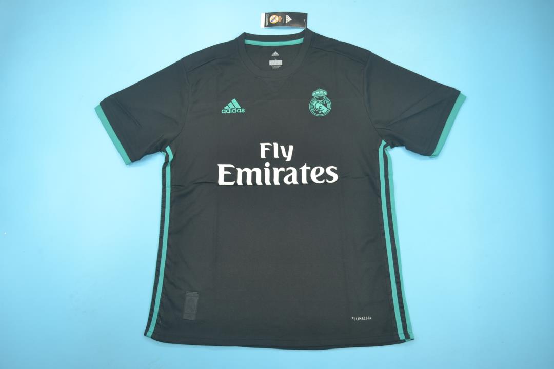 AAA Quality Real Madrid 17/18 Away Black Soccer Jersey